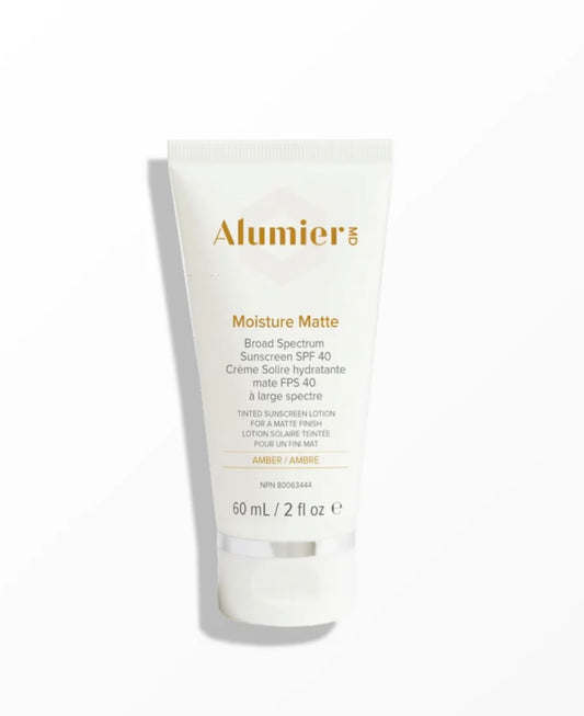 Alumier Moisture Matte Broad Spectrum Suncreen SPF 40 (Amber) - Artisan Aesthetics