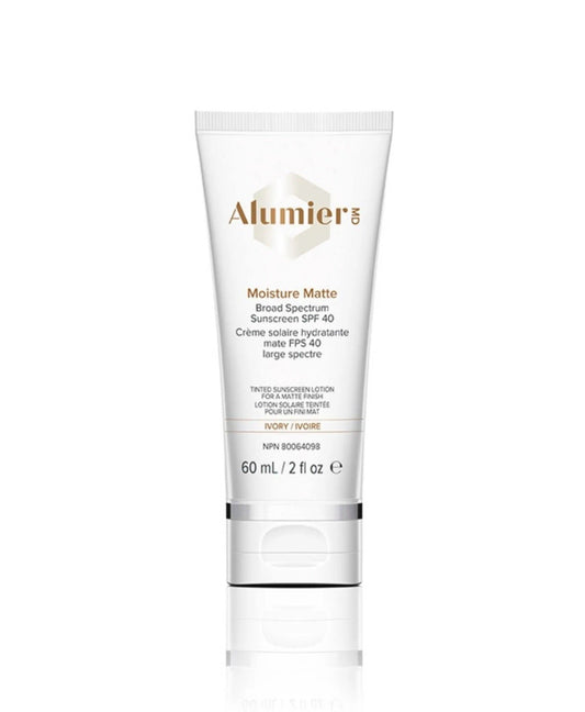 Alumier Moisture Matte Broad Spectrum Suncreen SPF 40 (Ivory) - Artisan Aesthetics